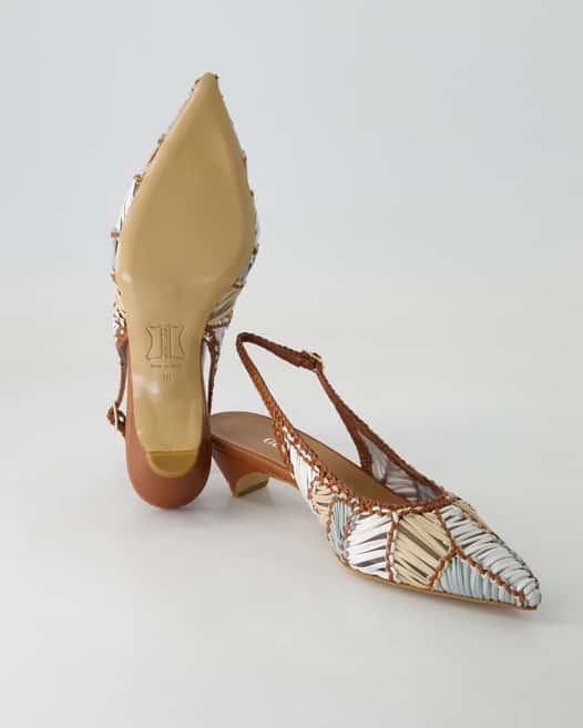 George Watts N1008-405 Slingpumps in Braun