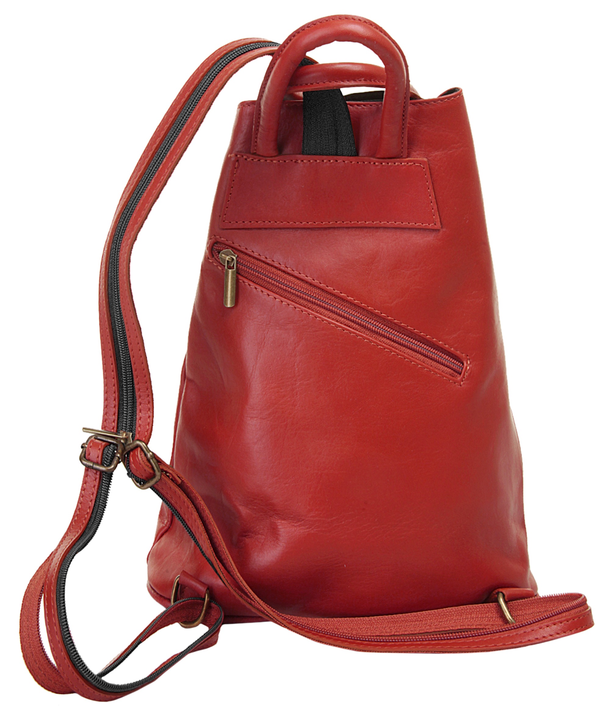 Samantha Look Cityrucksack echt Leder, Made in Italy