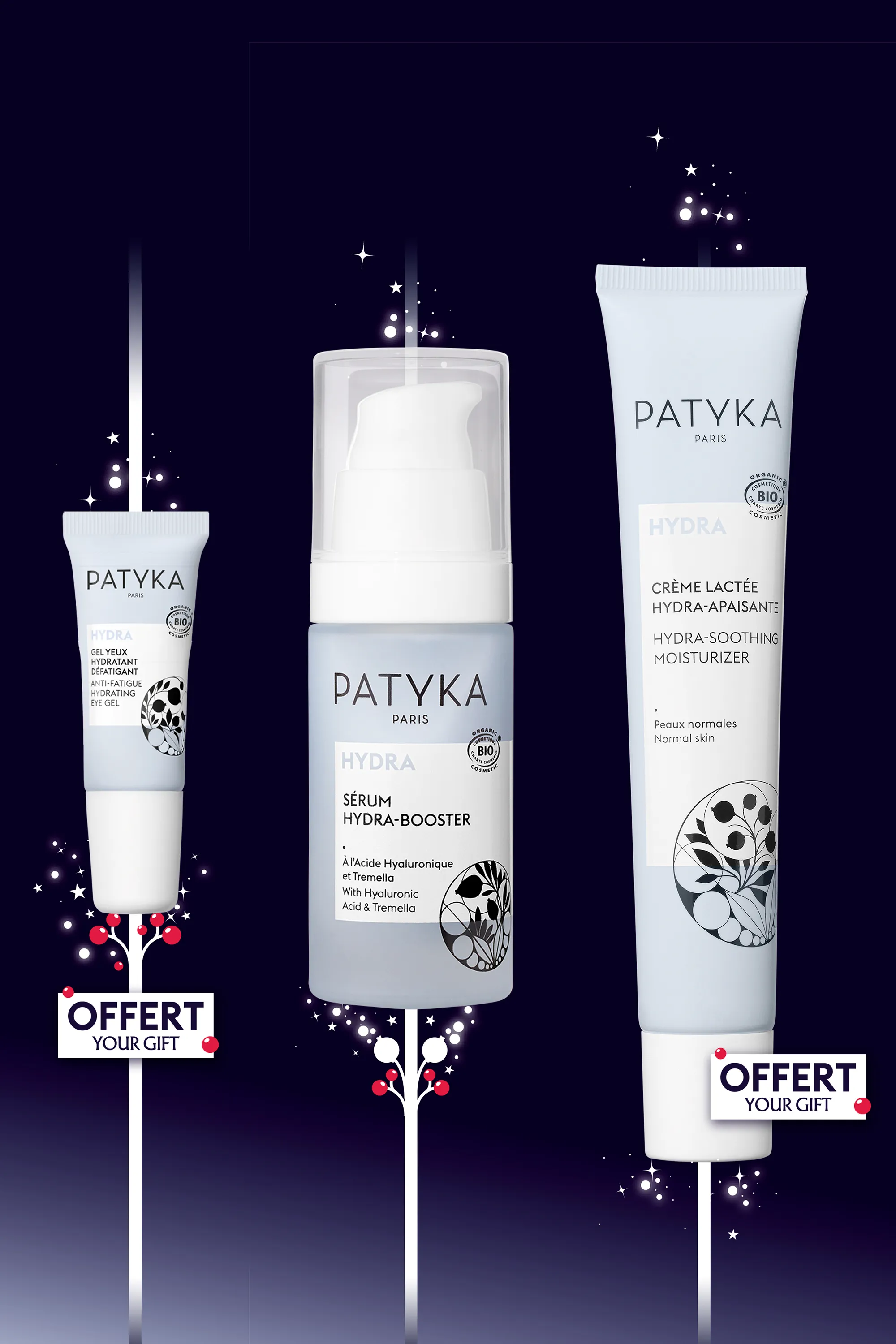 Patyka Coffret rituel hydratant avec gel yeux et crème lactée offerts