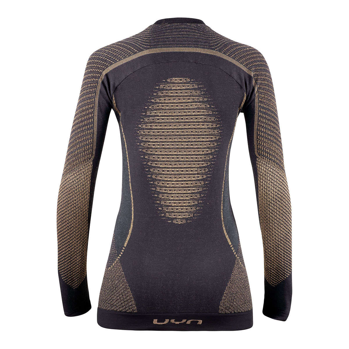 UYN Cashmere Shiny 2.0 Round Neck Thermoshirt Lange Mouwen Goud Dames