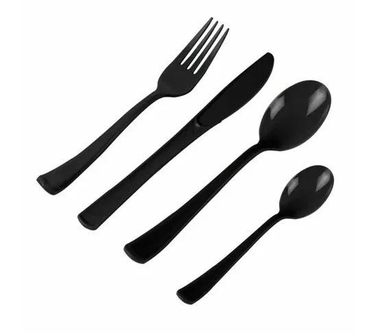 MENAGERE 24 PIECES REUTILISABLES NOIR