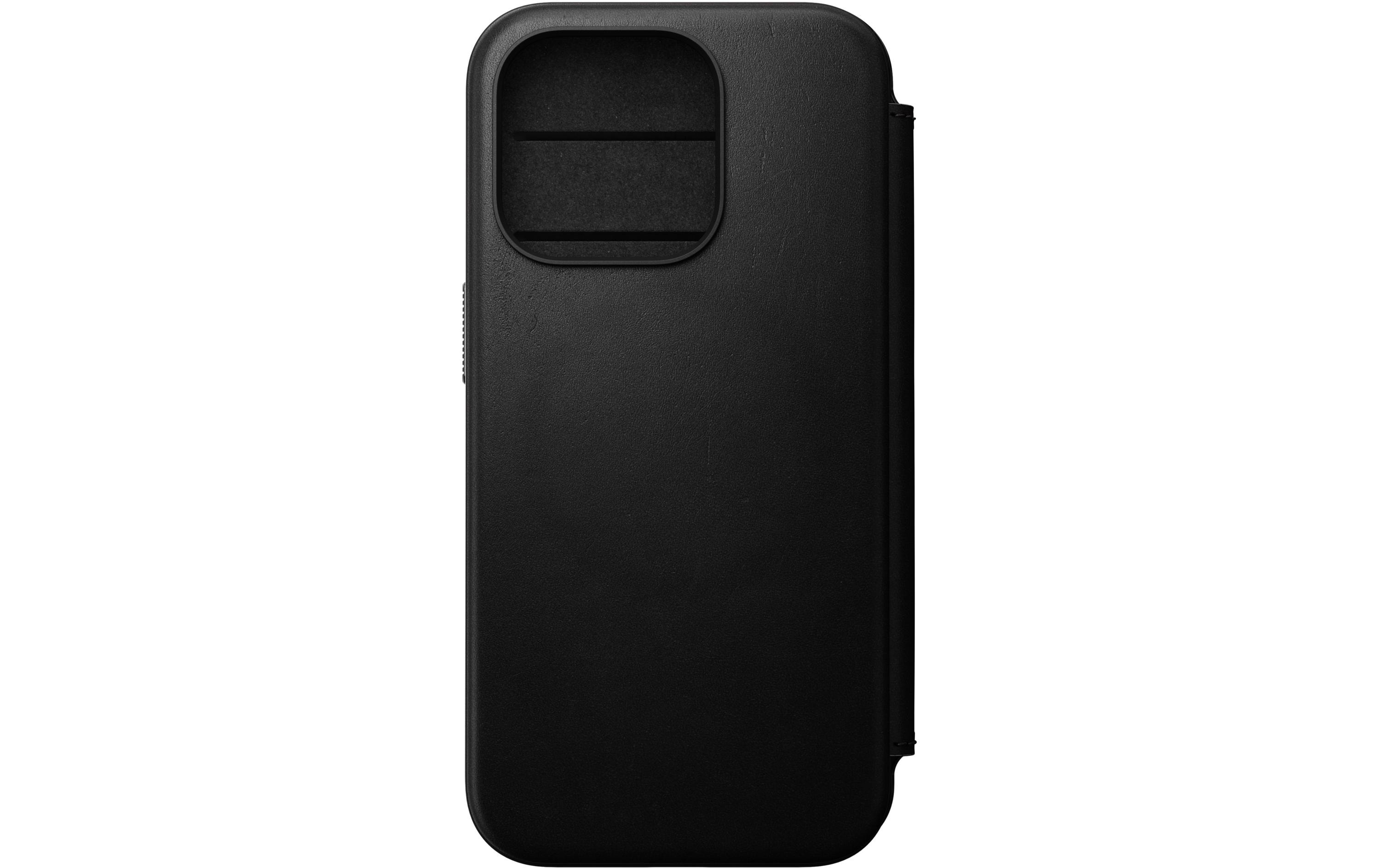 Book Cover Modern Leather Folio iPhone 15 Pro SchwarzModernes Leder Folio für das Apple iPhone 15 Pro