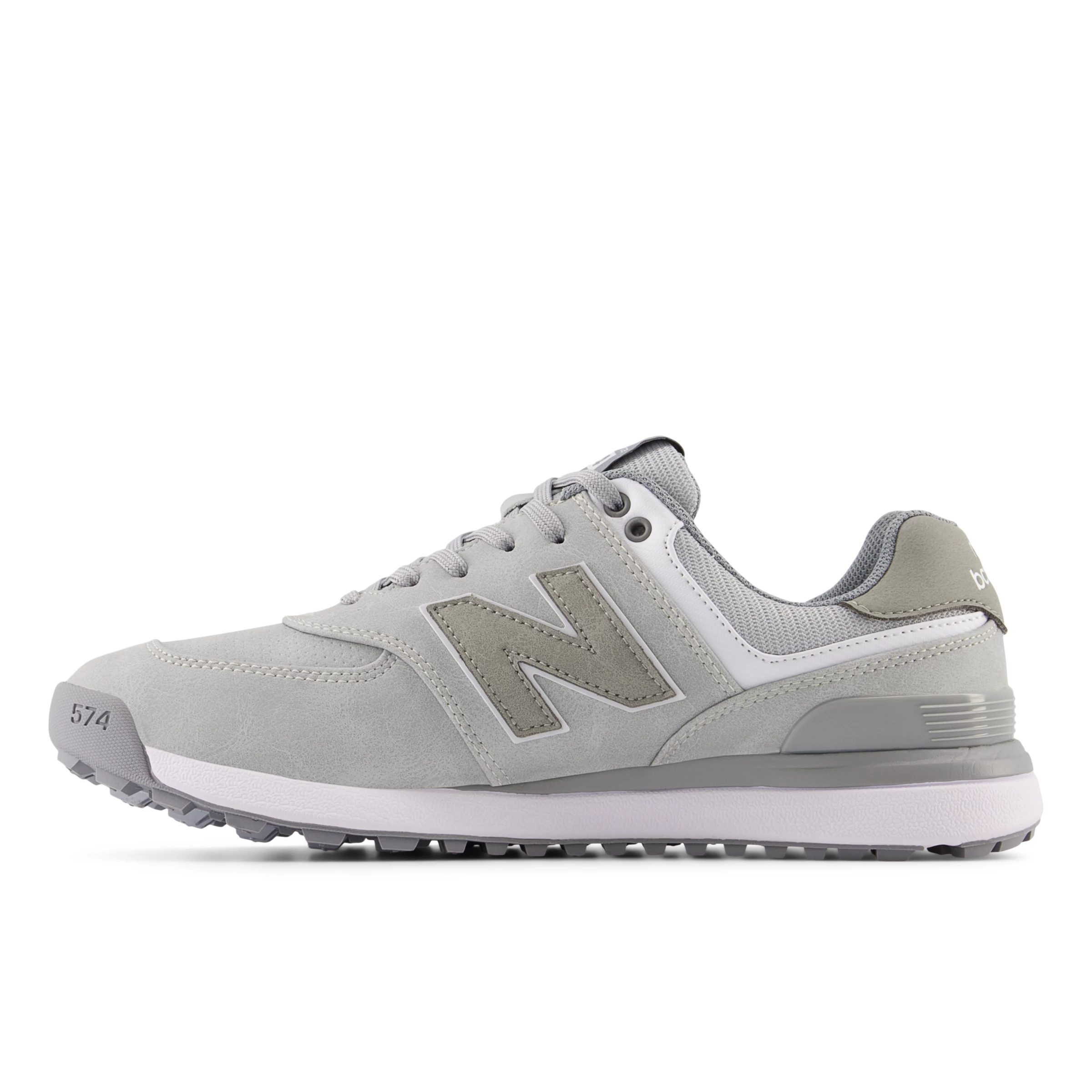 574 Greens v2 Golf Shoes Light Grey with Grey