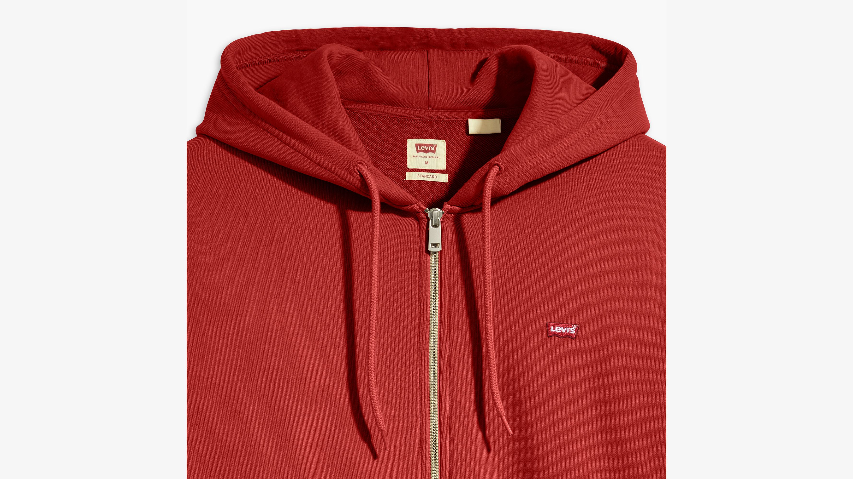 Sweat à capuche zippé Original - Sun-Dried Tomato - Rouge