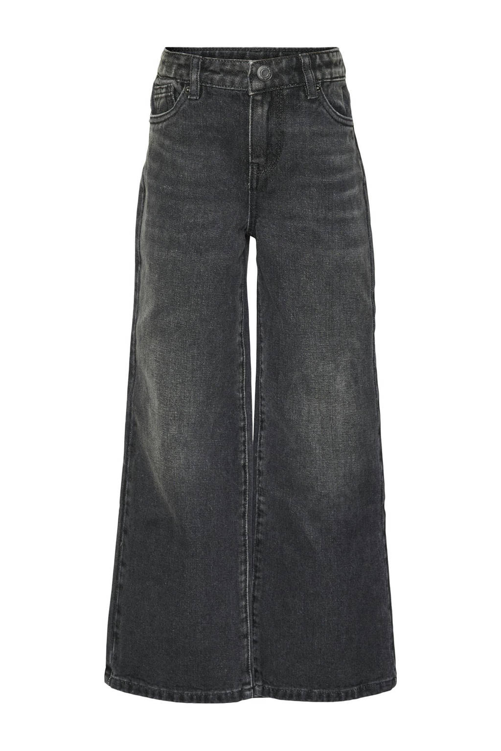 VERO MODA GIRL high waist wide leg jeans VMDAISY medium grey denim