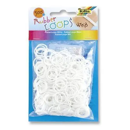 folia Rubber Loops Gummibänder weiß