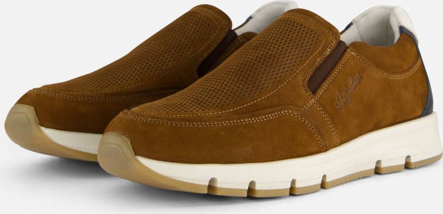 Australian Heren Instappers & Mocassins Eagle Cognac