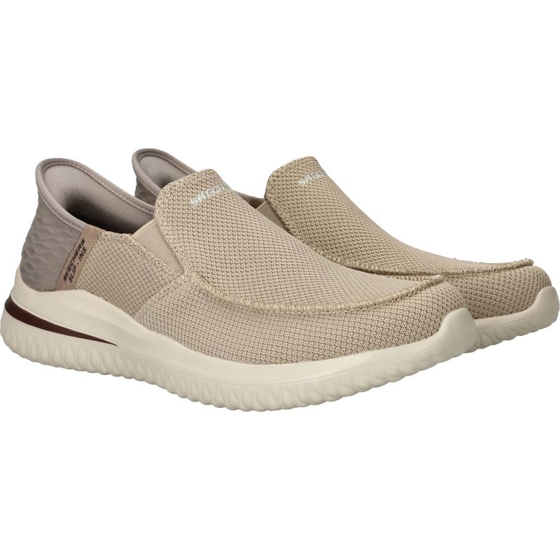 Skechers Slip-Ins Delson 3.0 Cabrino Instappers Taupe Heren
