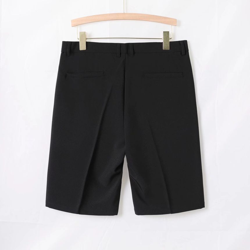 Urtishia - Effen shorts met rechte pijpen