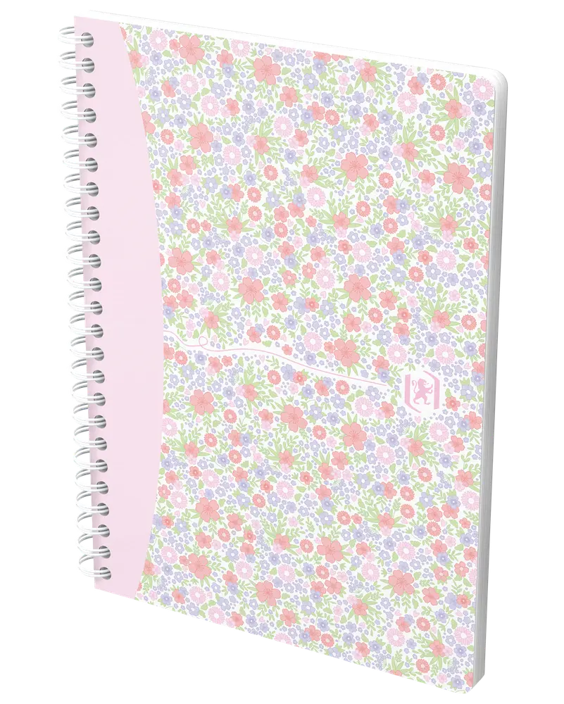 Oxford Floral Notesbog linjeret A5 - assorteret