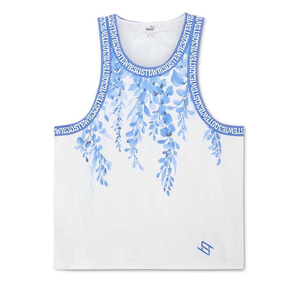 Puma Maillot de basket Blanc/Bleu Femme Puma Stewie X City