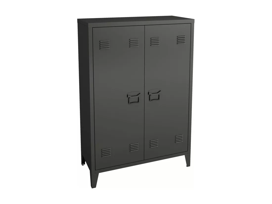 Casier de bureau armoire argentée 75 x 33 x 110 cm 03_0006335