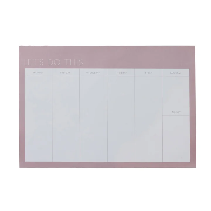 Design Letters - Weekly Planner A4, lavendel (Sprache: Englisch)