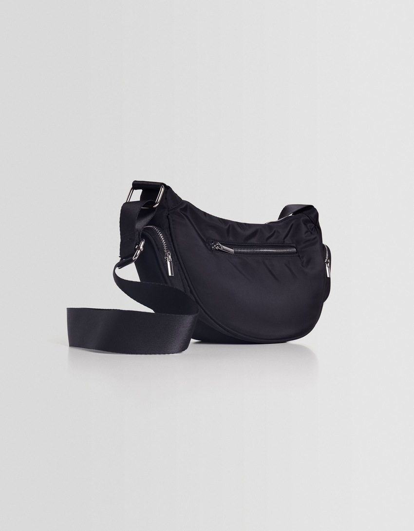 Bolsa transversal técnica com vários bolsos