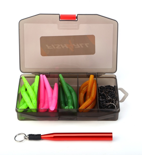 Boîte Ver Whacky Worm Fish4All (91 pièces)