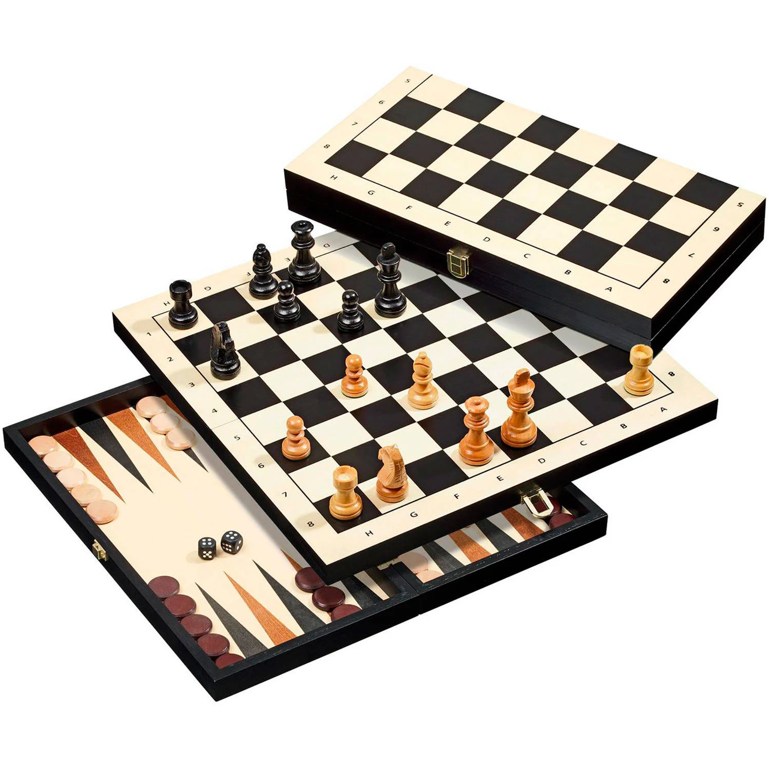 Philos Backgammon 3-1 set 44mm Backgammon 3-1 set (veldmaat 44 mm)