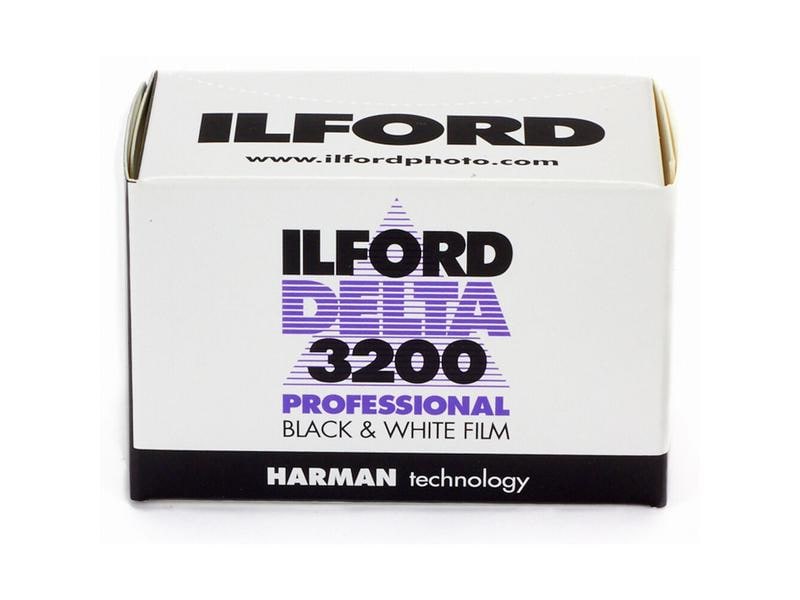 Ilford Analogfilm Delta 3200 135-36 Höchstempfindlicher, panchromatischer Schwarzweissfilm für erstklassige Aufnahmen unter schwierigen Lichtverhältnissen