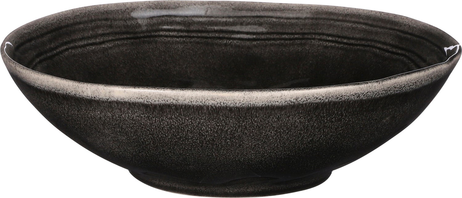 Mica Decorations schaal Tabo zwart D 30,5 H 9 cm