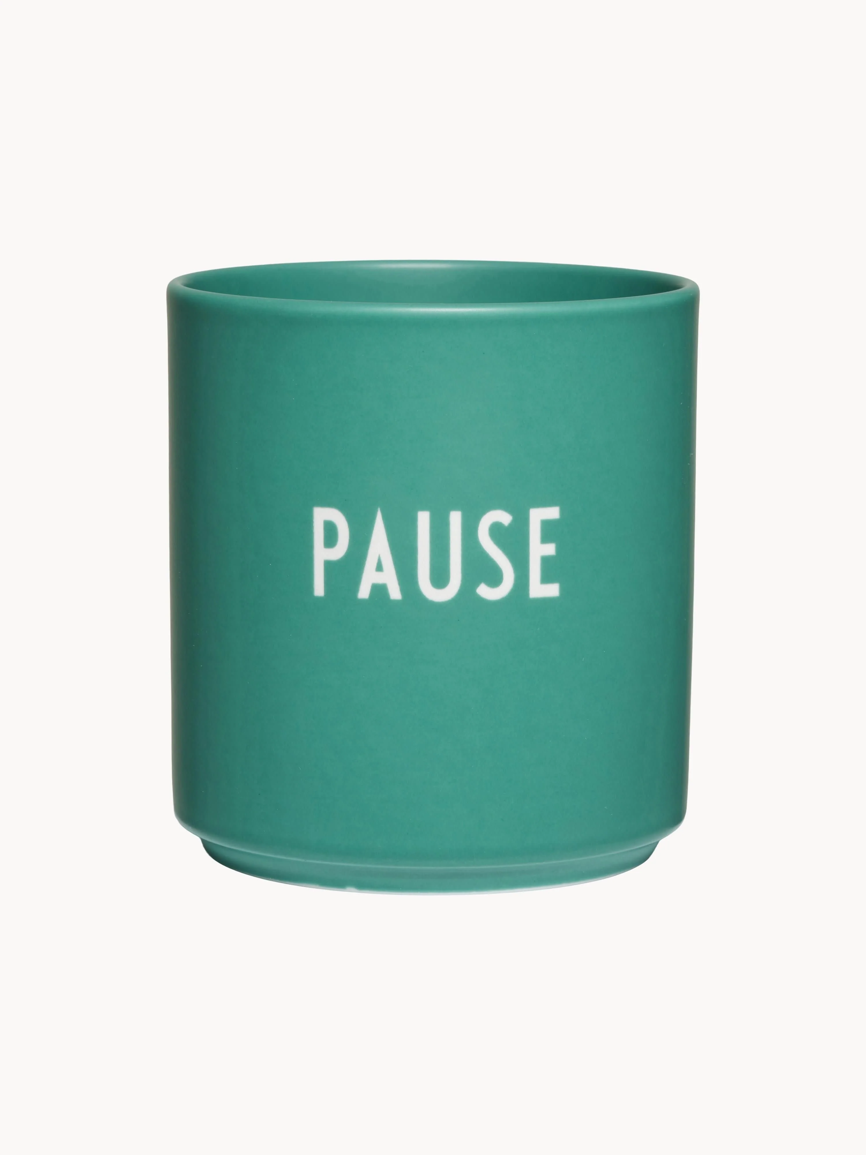 Kopje Favourite Pause met opschrift