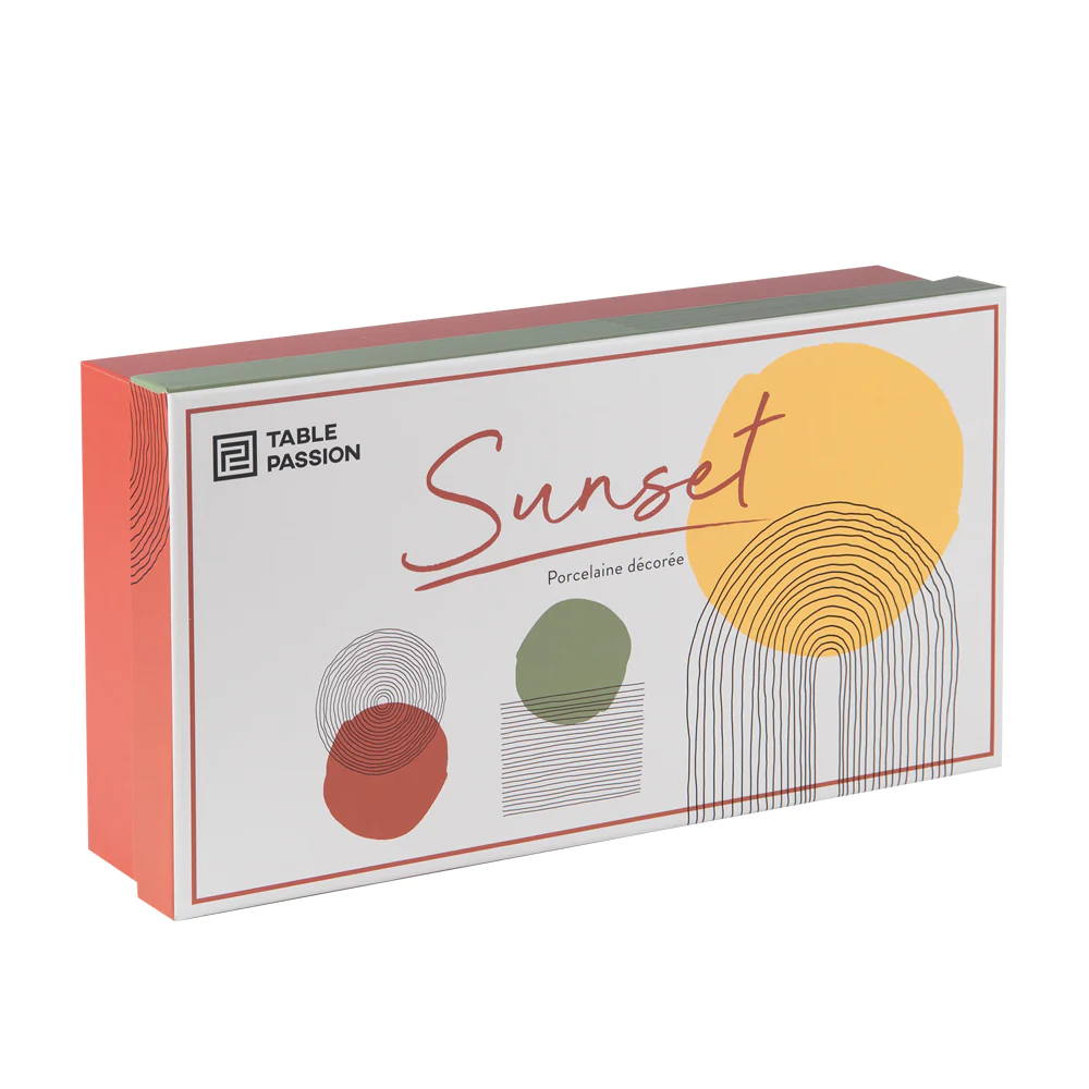 Coffret de 6 tasses Sunset 23 cl Table passion