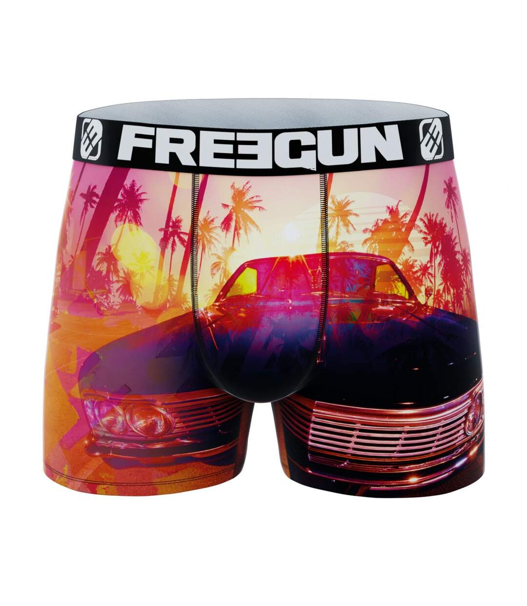 Boxer Homme Miami Lovers, Caleçon Homme Respirant et Confortable (Lot de 3)