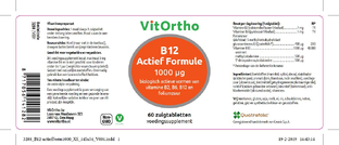 VitOrtho B12 Actief Formule 1000 µg Zuigtabletten 60VCP