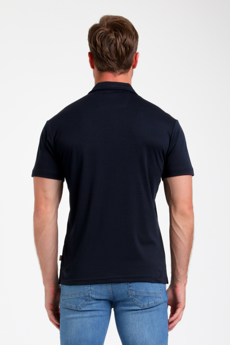 Gabbiano blauwe heren polo