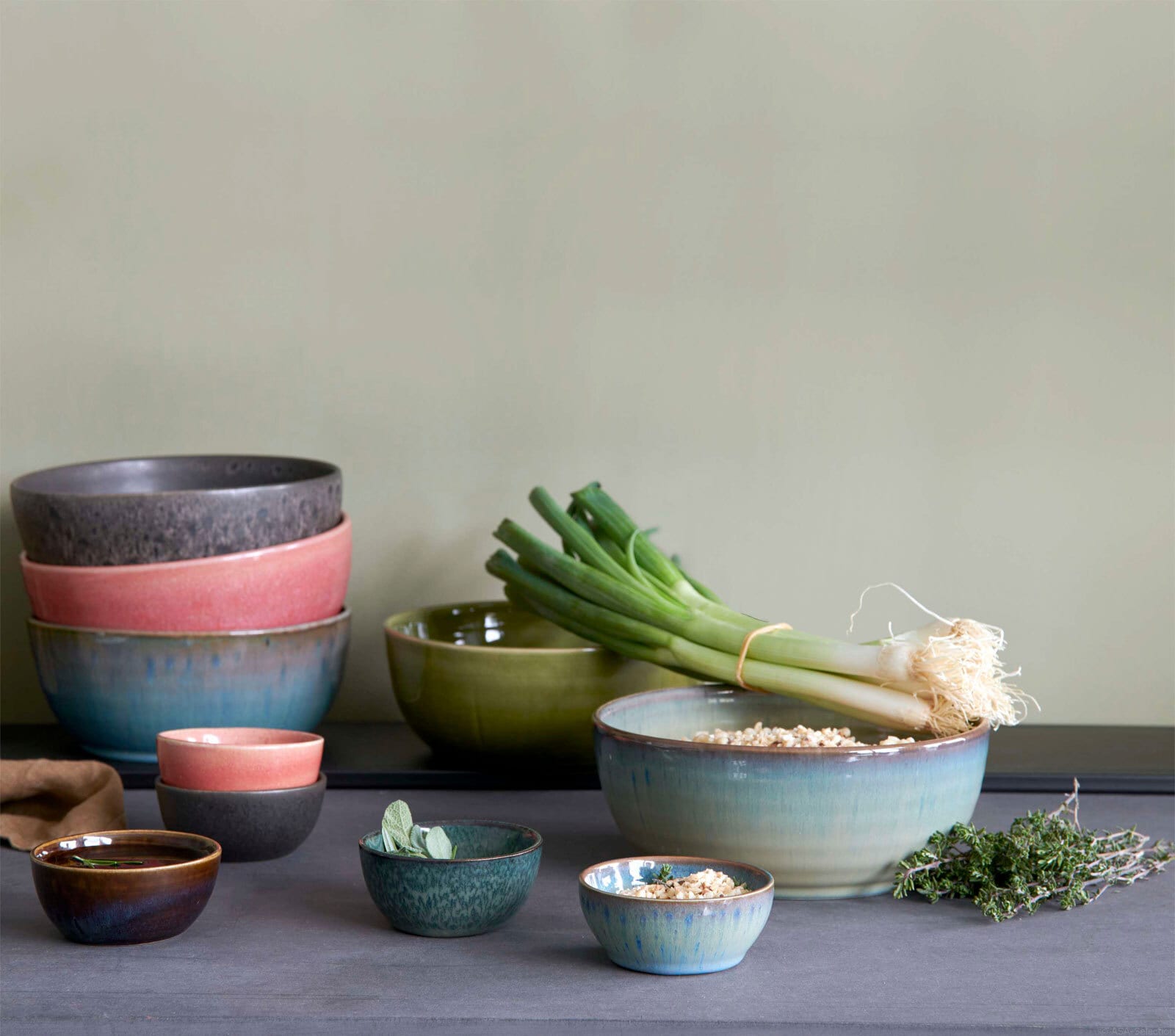 ASA Schale / Bowl POKE CURACAO 800 ml wasserblau