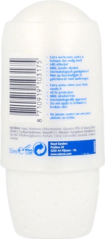 Odorex - Marine Fresh - Deodorant Roller - 50 ml
