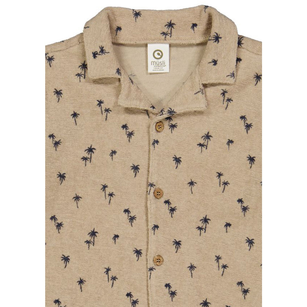 Køb Müsli Cashmere/ Night Blue Palm Skjorte