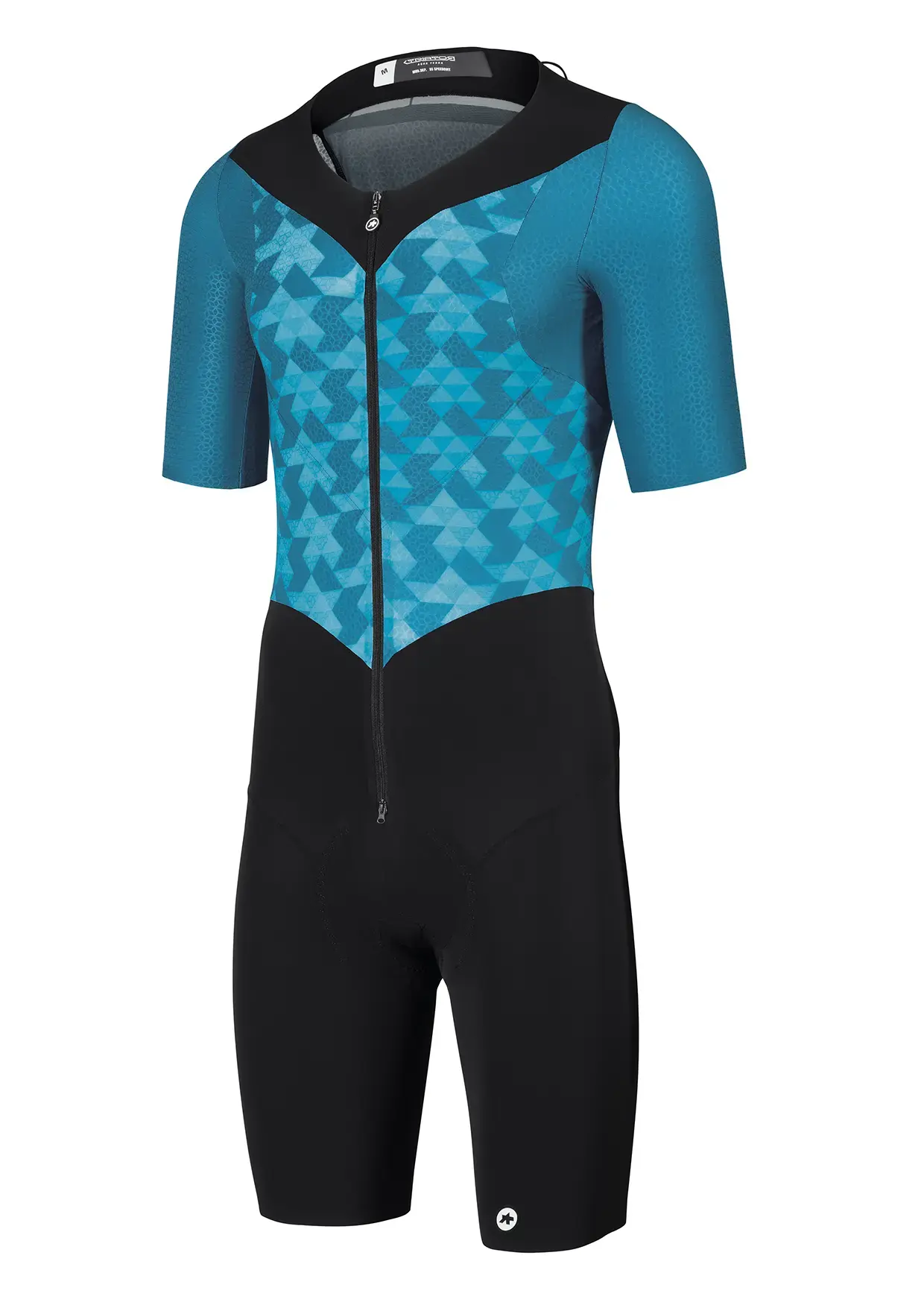 Assos Triator SS Triathlon Speedsuit Blauw/Zwart Heren