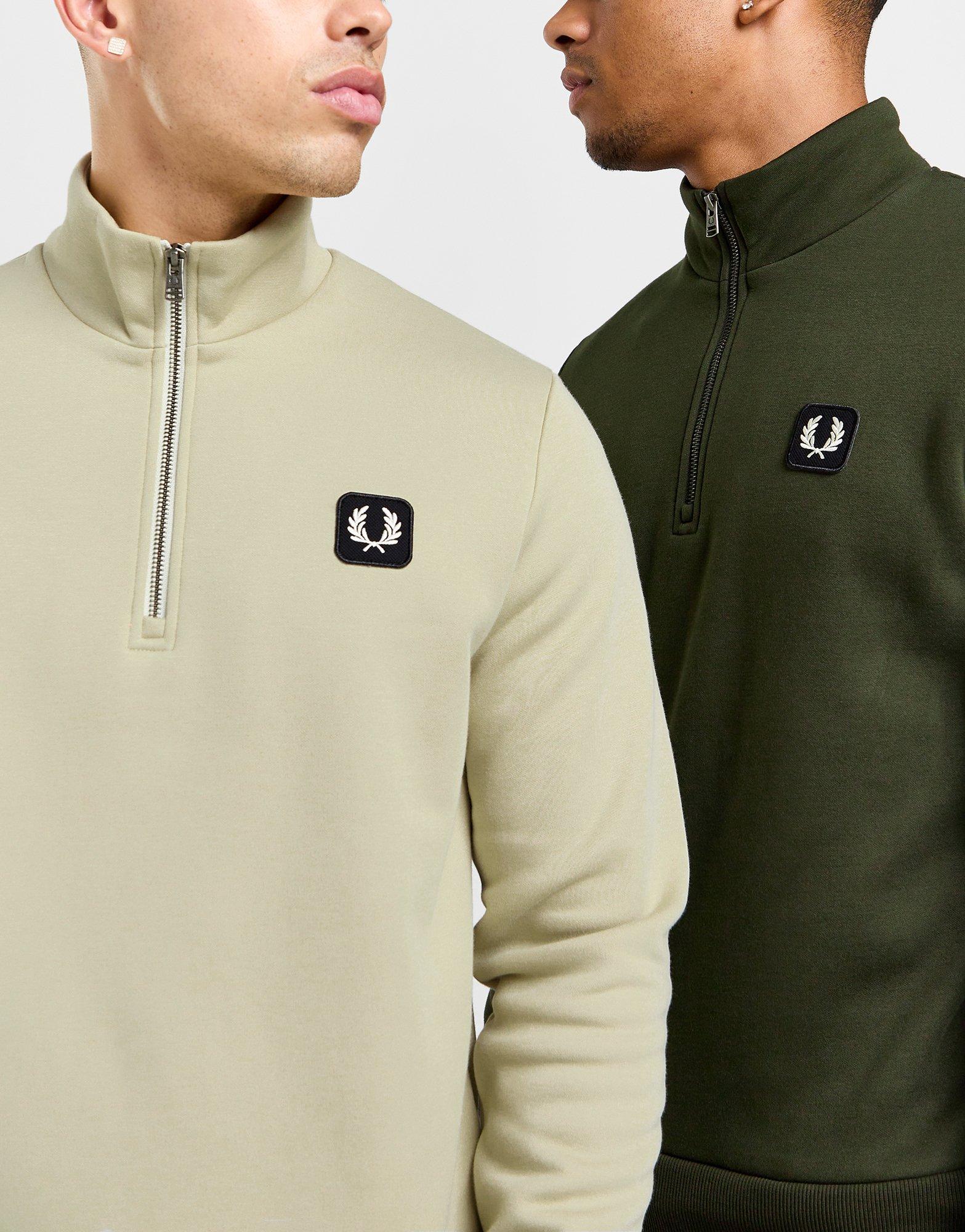 Fred Perry Sweat Zippé Badge Homme