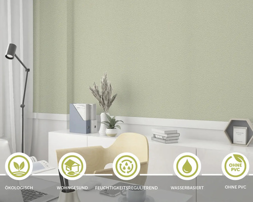 Vliesbehang klei 5403 houtstructuurlook beige wit overschilderbaar