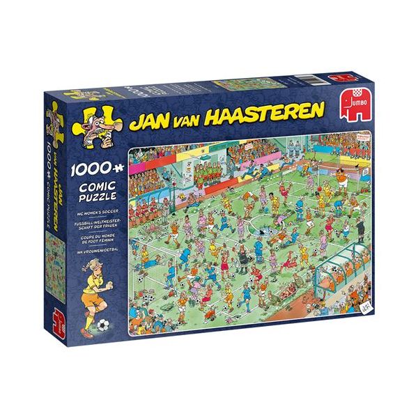 Jumbo Puzzle 1000 Peças Comic 19091 Jan van Haasteren Futebol Feminino