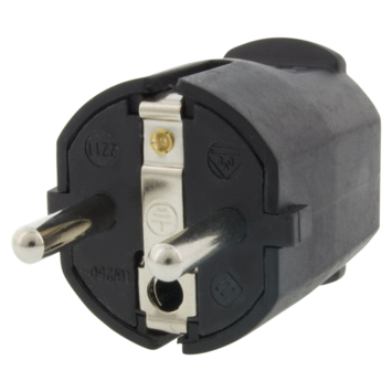 Handson Stekker PVC RA Zwart