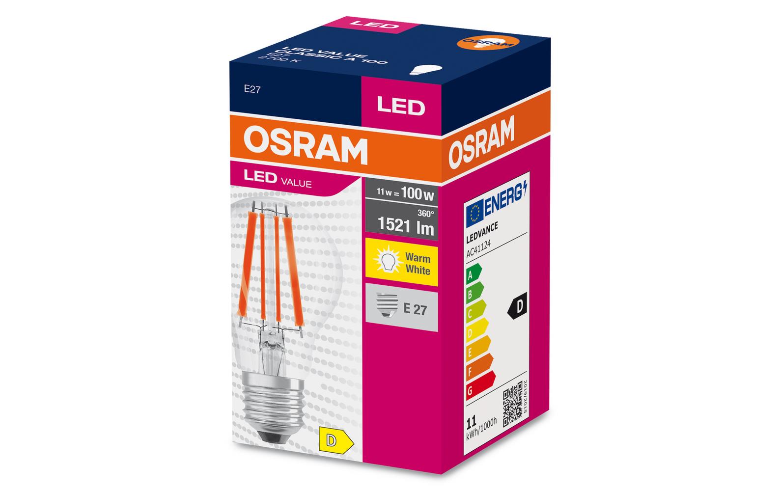 Lampe LED VALUE CLASSIC A WarmweissLED-Lampen, klassische Kolbenform