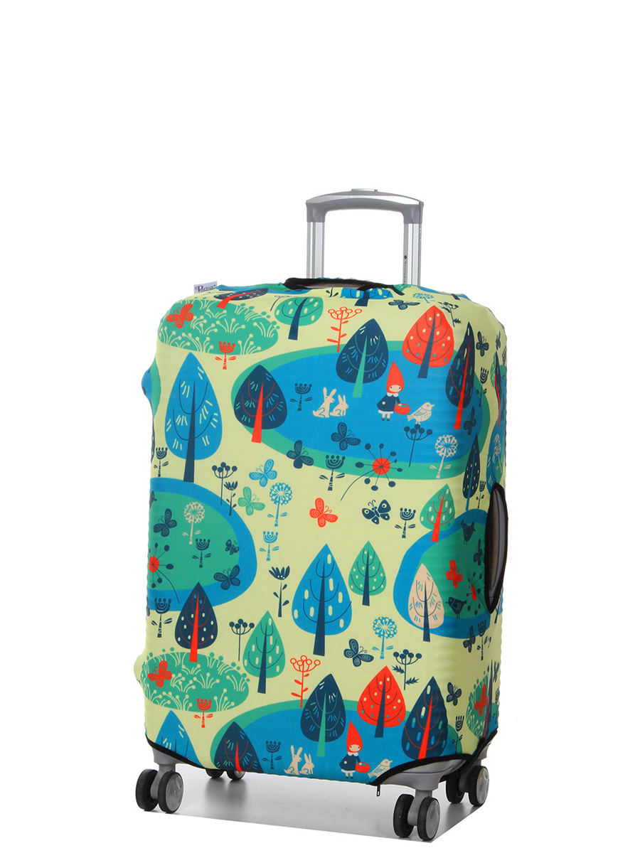 Housse de valise Periea Yellow and Blue Woodland M