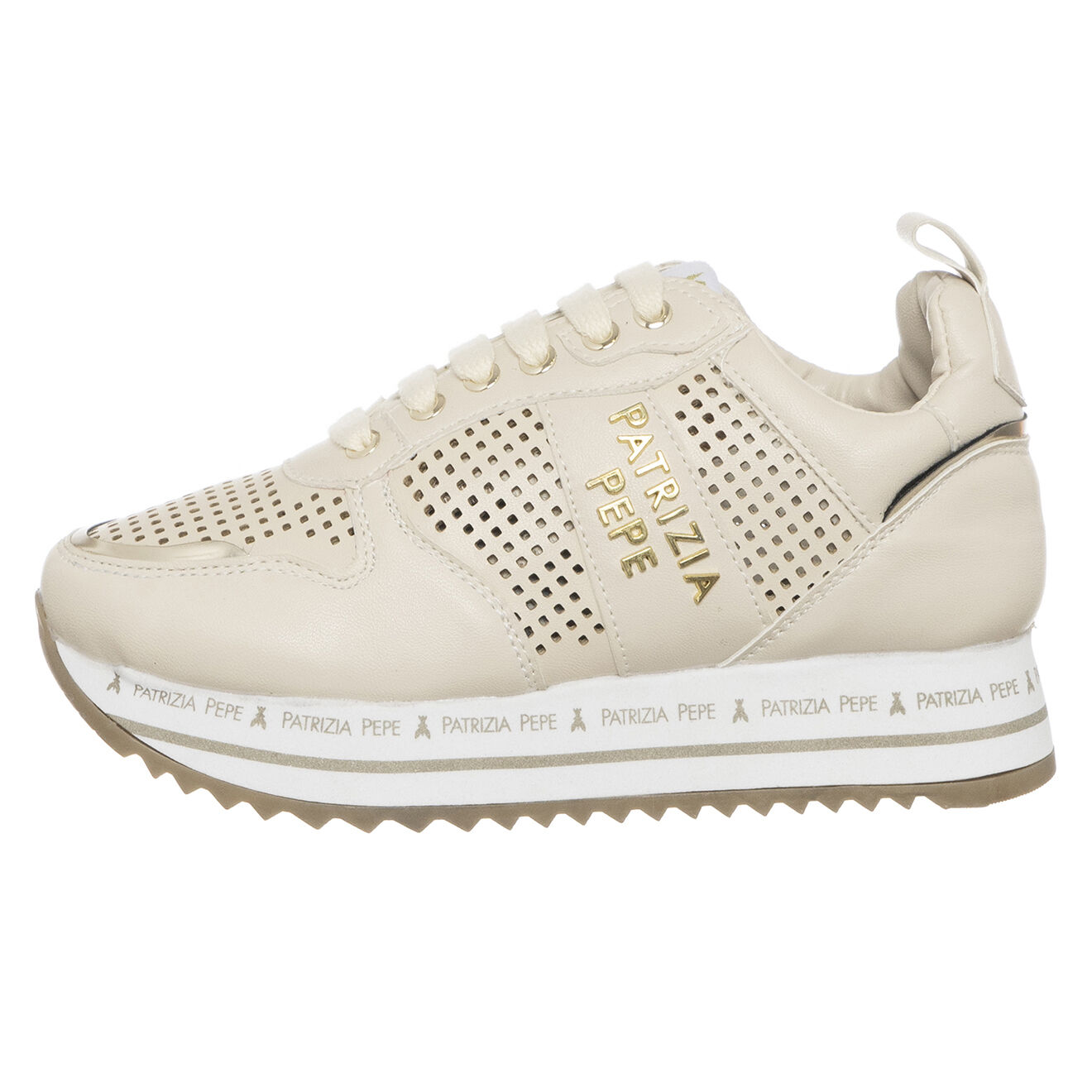Patrizia Pepe Sneakers Lola nude/blanc