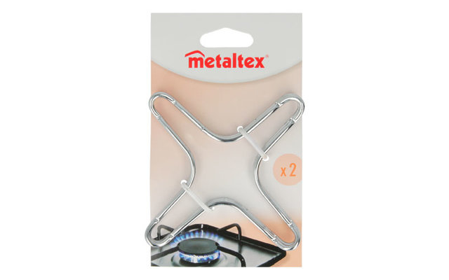 METALTEX - Gasherd-Aufsatz verchromt, 2 Stück