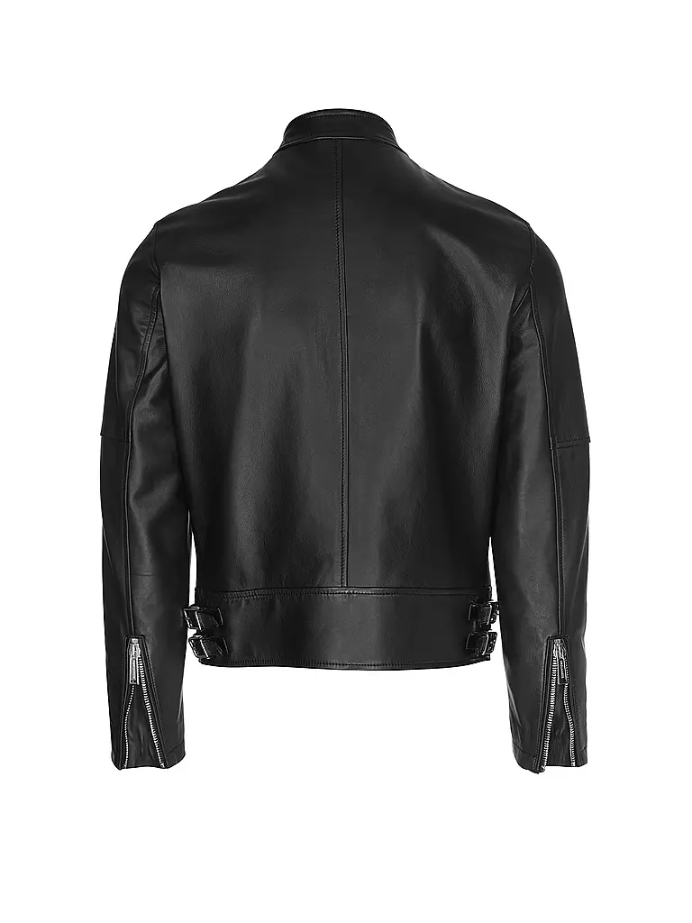 DSQUARED2 Lederjacke schwarz