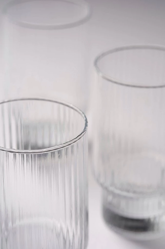 STRIPE høyt glass 4-pakning