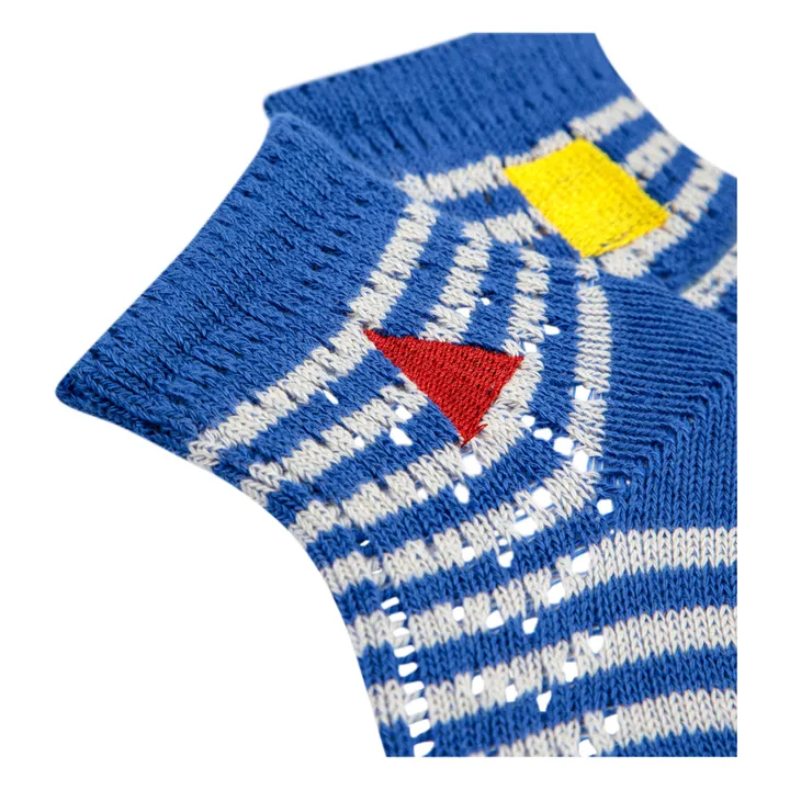 Bobo Choses Chaussettes Ajourées Rayées | Bleu
