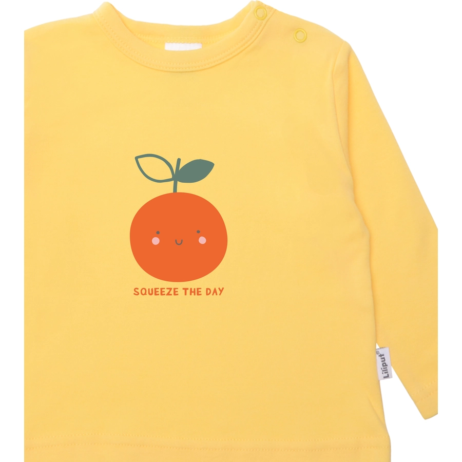 Liliput Langarmshirt Squeeze the Day gelb