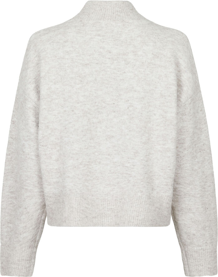 Neo Noir Paulina Knit Blouse Beige melange