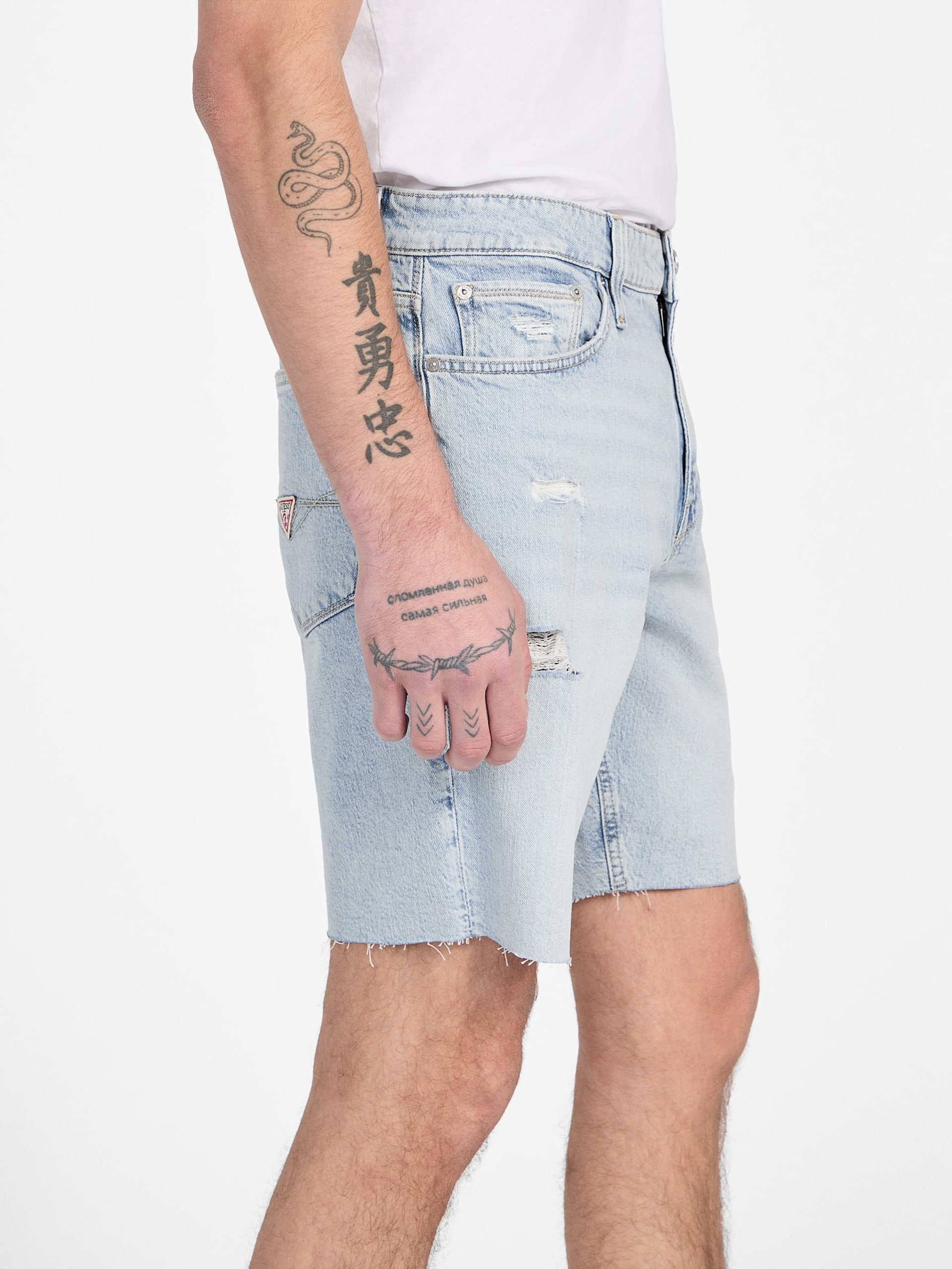 Shorts jeans desgastados Eco Wyatt