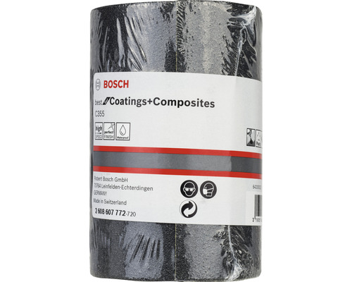 Bosch schuurrol 93 x 5000 mm voor coatings en composieten, korrel 120, ongeperforeerd