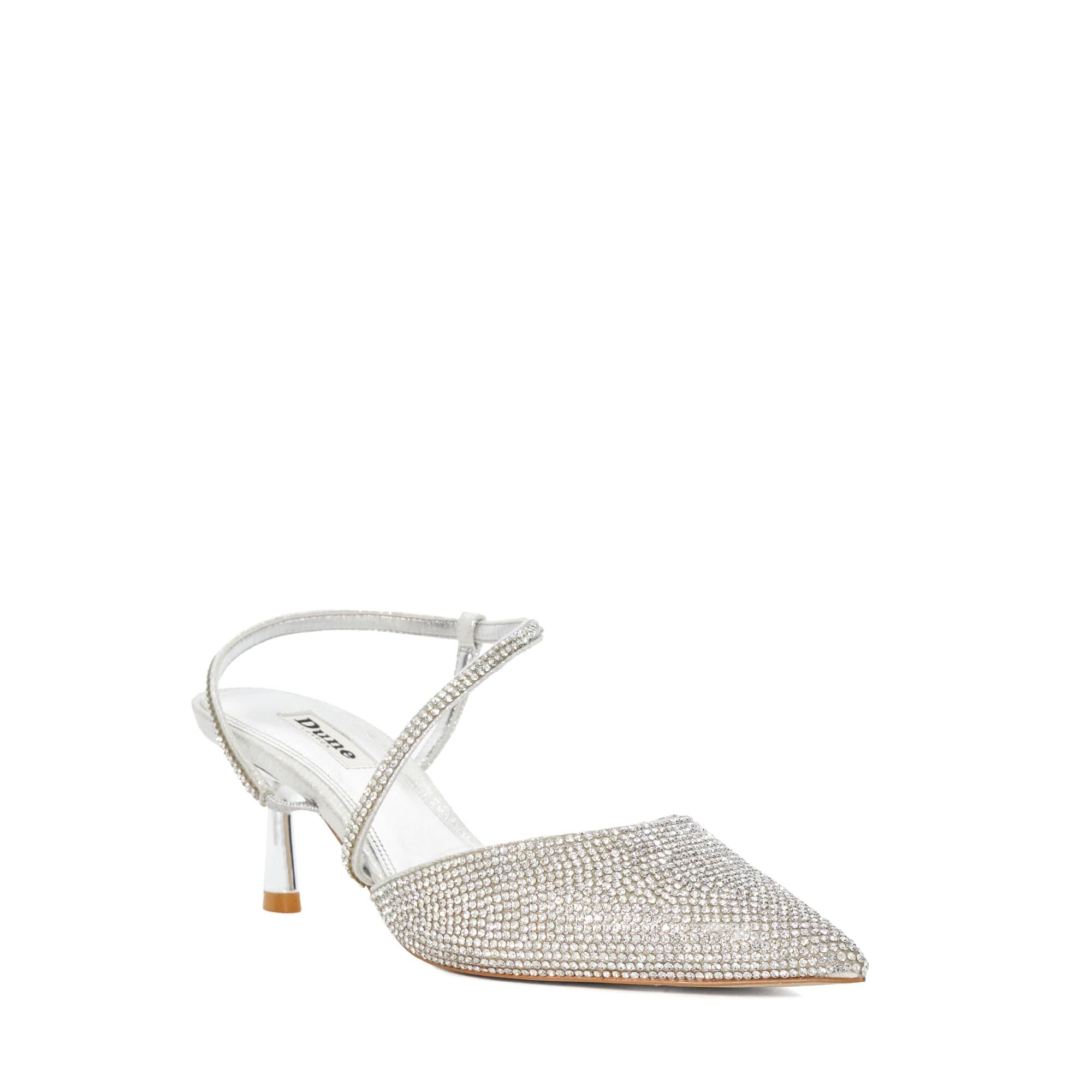 Dune London Hotfix Kitten Heel Slingbacks