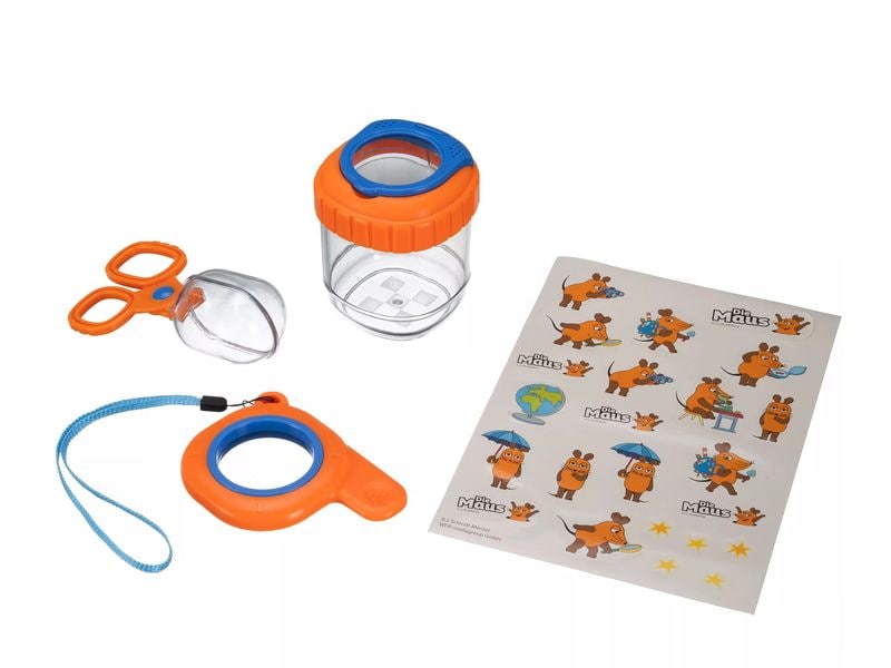 Bresser junior Outdoor-Set für Kinder Das Set enthält Terrarium, Lupen, Kescher und Sammelwerkzeug für Entdeckungen