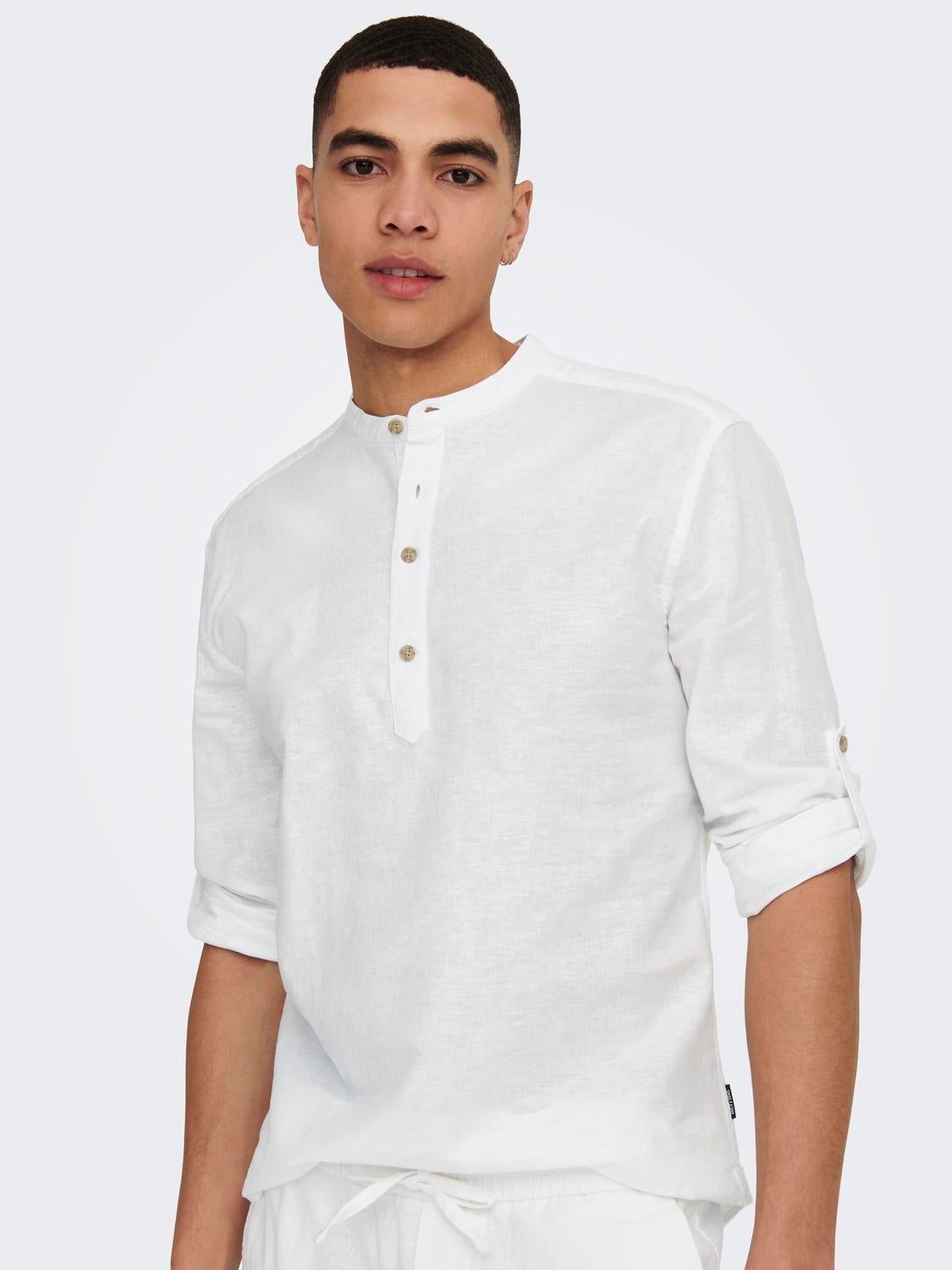 ONSCAIDEN Freizeithemd White