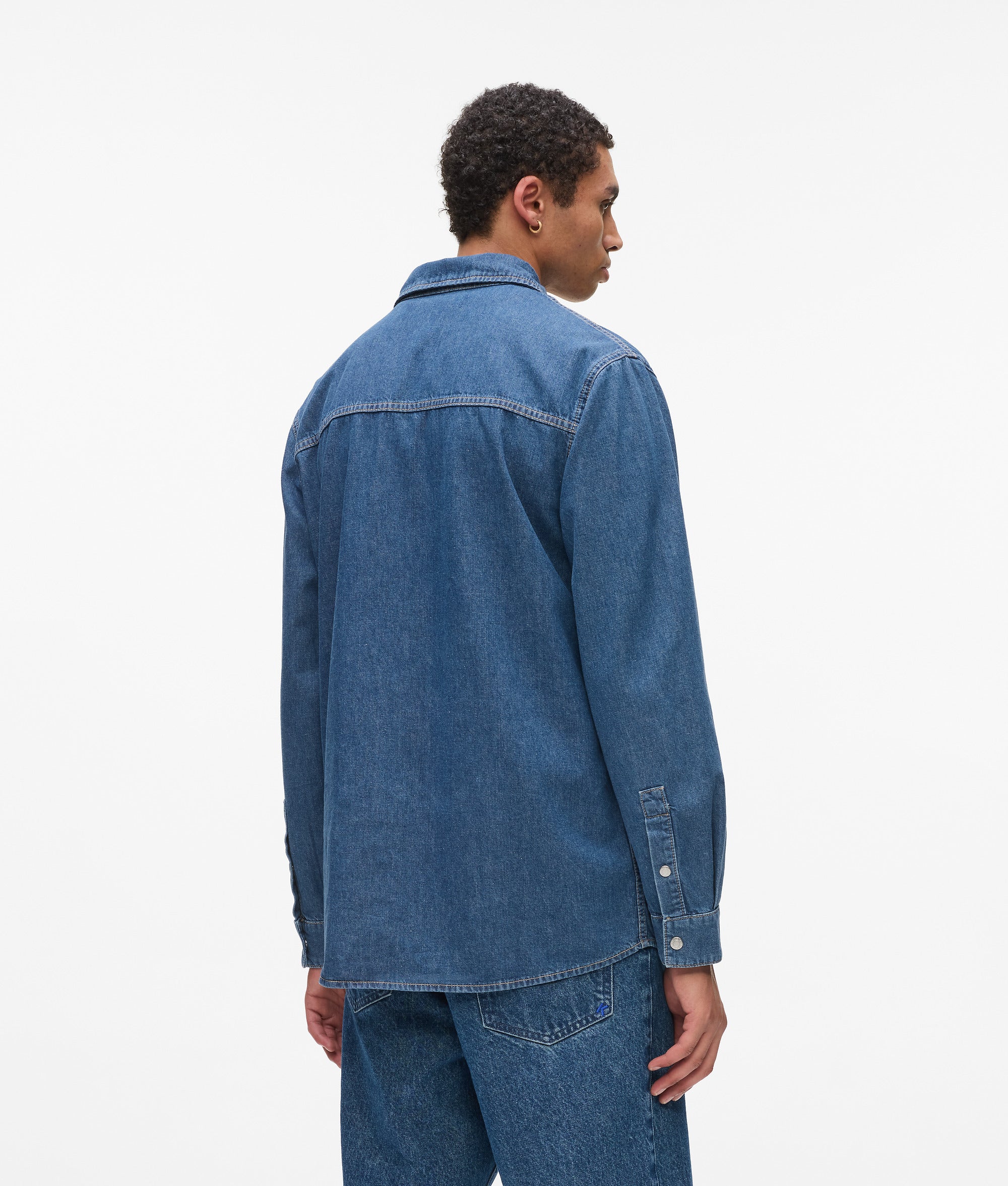 Regular denim overhemd